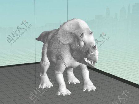 婴儿三角恐龙模型