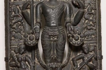 毗湿奴神与自己的配偶拉克希米和萨拉斯瓦蒂
