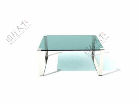 玻璃斜角茶桌家居家具装饰素材