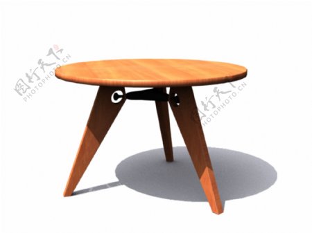 复古木制简易桌子家居家具装饰素材