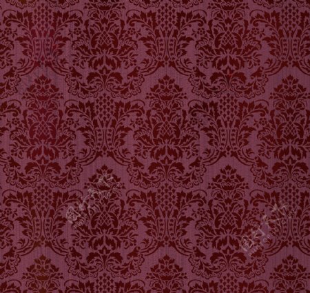 复古欧式紫红墙纸