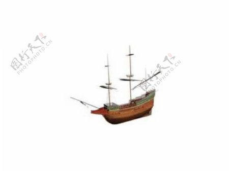 船模型图