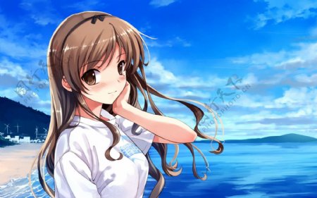 海边的少女