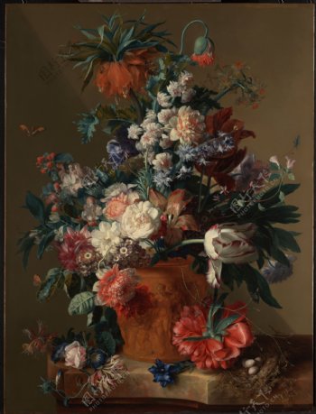 高清古典油画花卉