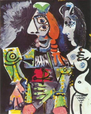 1970Lematadoretfemmenue1西班牙画家巴勃罗毕加索抽象油画人物人体油画装饰画