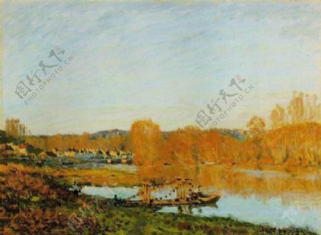 AlfredSisley0085法国画家阿尔弗雷德西斯莱AlfredSisley印象派风景自然油画装饰画