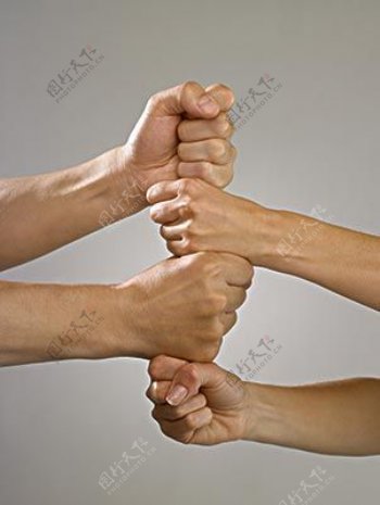 友谊合作握手