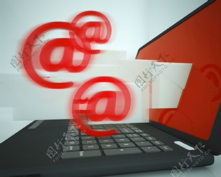 邮件标志离开电脑显示传出的消息