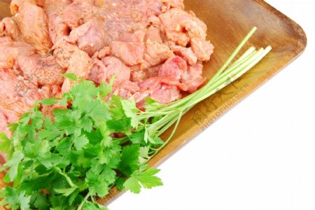 国产猪肉饭和食材