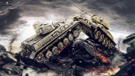 对战的坦克高清图片素材