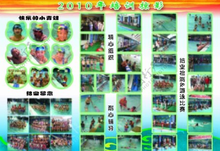 游泳俱乐部招生折页图片