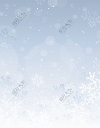 雪花背景矢量素材图片