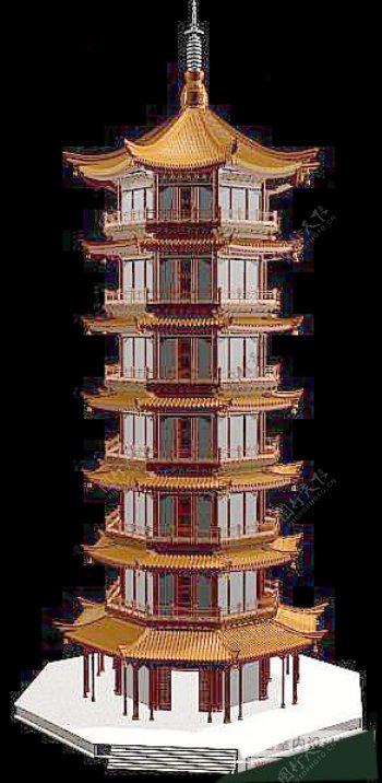 中式建筑3d模型下载3d建筑模型下载21