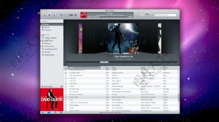 苹果电脑音乐播放界面图片