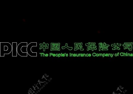 PICC中国人民保险公司标志图块CAD饰物陈设图纸素材