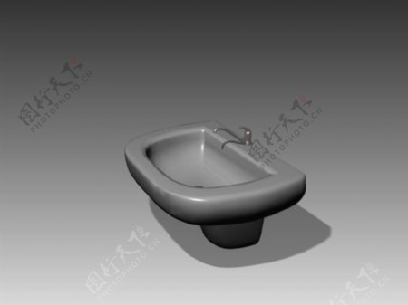 台盆3d模型3D卫生间用品模型141