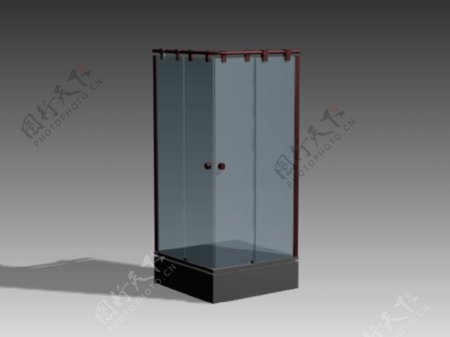 淋浴房3d模型卫生间用品装修效果图17