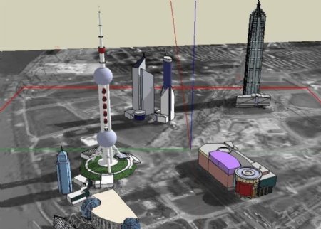 上海外滩建筑Sketchup模型