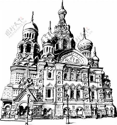 圣彼得堡手绘