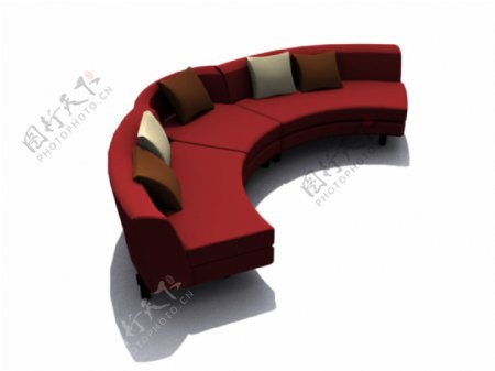 现代家具3DMAX模型之沙发071
