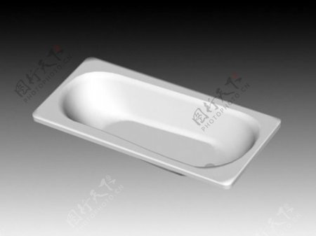 浴缸3d模型卫生间用品设计素材3