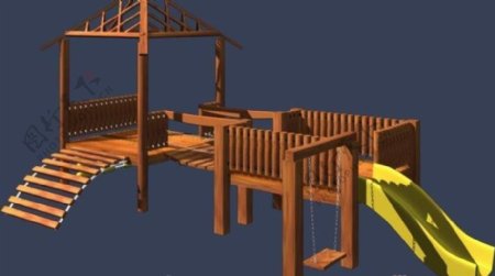 儿童活动体育器材0203D模型