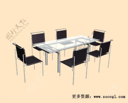 办公家具会议桌3d模型3d模型3