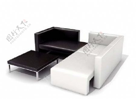 沙发组合3d模型家具效果图41