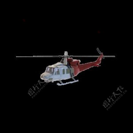 3D直升飞机模型