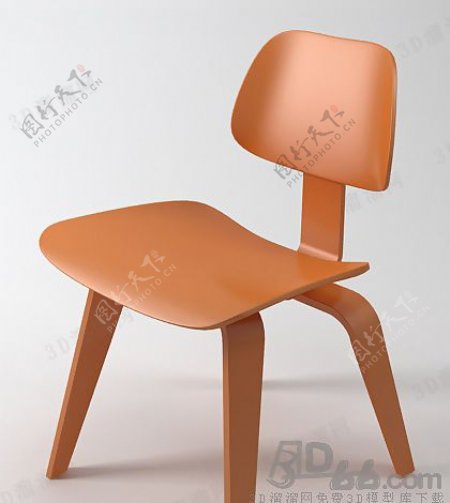 3D简易休闲椅模型