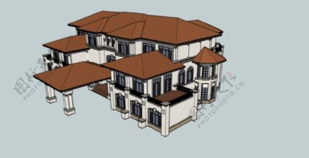 别墅模型skp格式