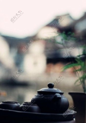 茶艺中国古典茶道背景素材
