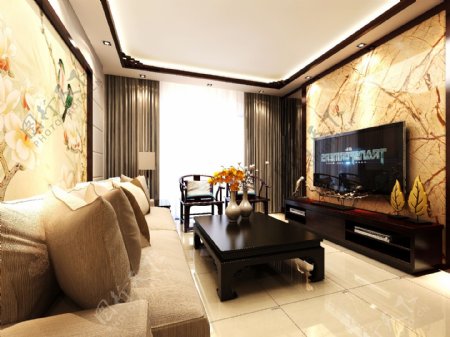 新中式客厅图片