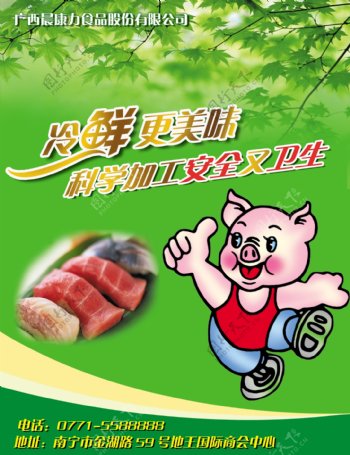 肉类宣传海报