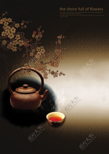 古香古色茶文化海报