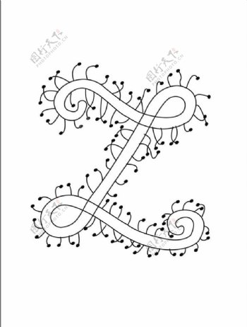 字母z装饰变形图片