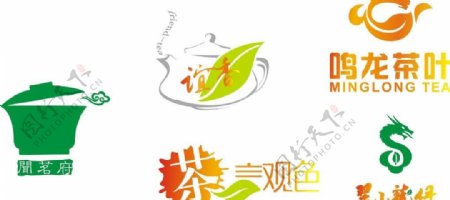 茶的商标图片
