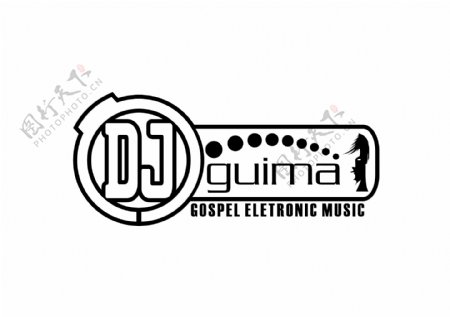 DJGuimalogo设计欣赏DJGuima摇滚乐队标志下载标志设计欣赏