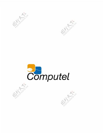 Computellogo设计欣赏Computel电脑软件标志下载标志设计欣赏
