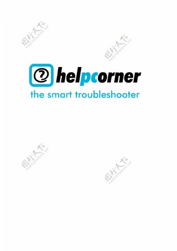 helpcornerlogo设计欣赏helpcorner电脑公司LOGO下载标志设计欣赏