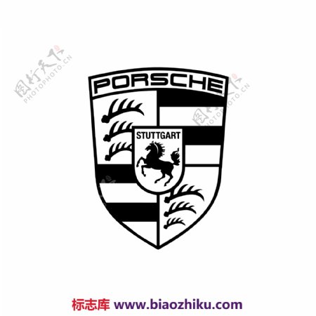 Porsche1logo设计欣赏保时捷1标志设计欣赏