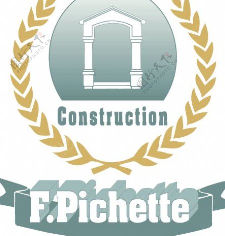 ConstructionPichettelogo设计欣赏建设皮谢特标志设计欣赏