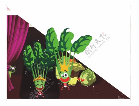 水果蔬菜卡通形象图片