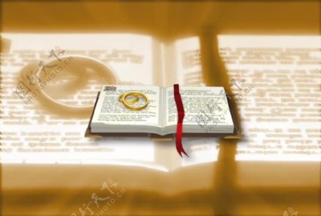 圣经和结婚戒指运动背景视频免费下载