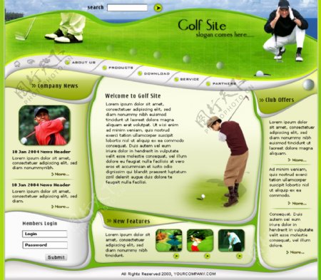高尔夫球网页图片
