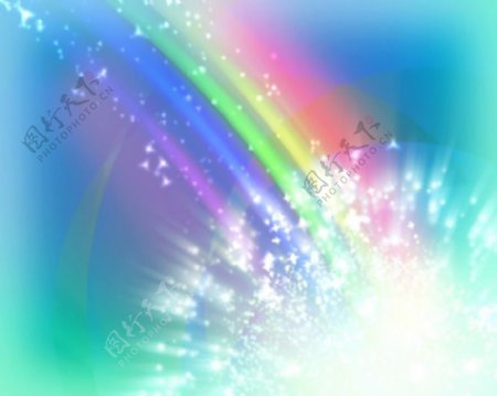 彩虹粒子视频