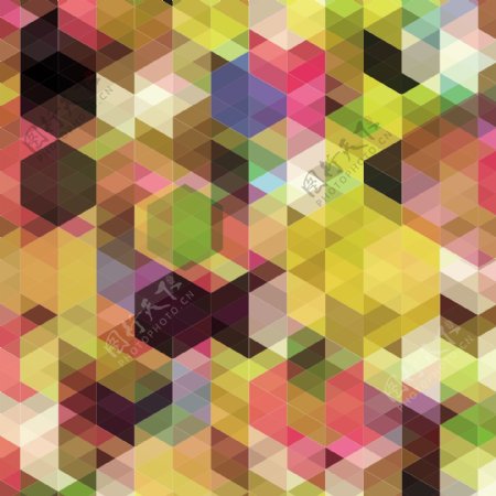 丰富多彩的堆叠的立方体矢量背景