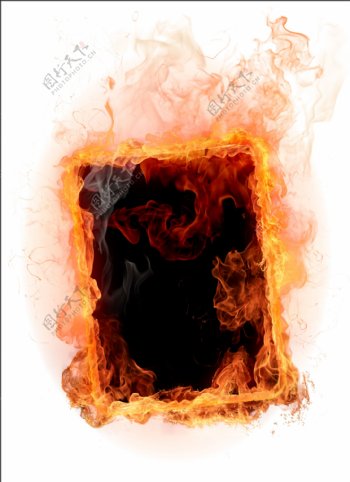 火烧的展板图片