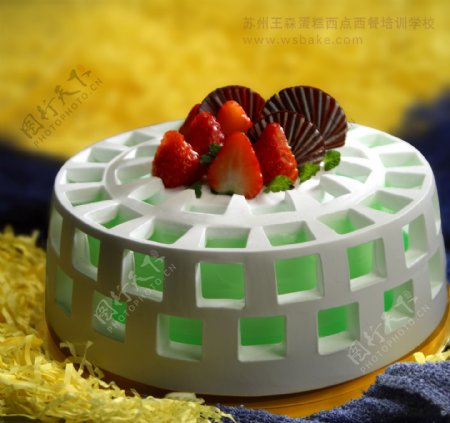 欧式水果蛋糕图片