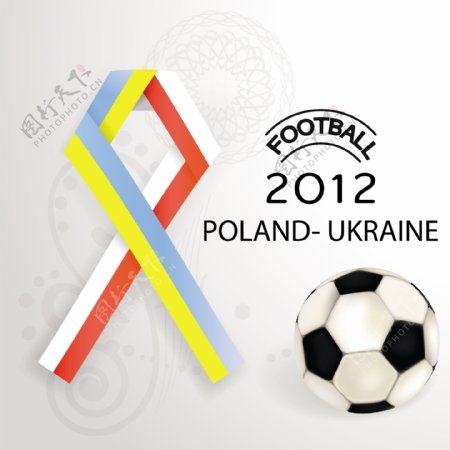 波兰乌克兰足球比赛背景图片